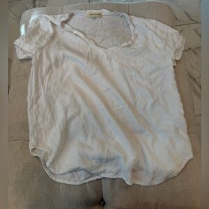 Cloth & Stone for Anthropologie White Short Sleeve Tee